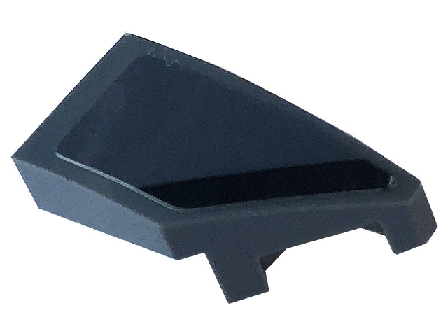 Wedge 2 x 1 x 2/3 Right with Black Stripe on Dark Bluish Gray Background Pattern (Sticker) - Set 76903