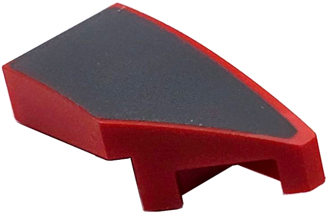 Wedge 2 x 1 x 2/3 Right with Dark Bluish Gray Surface Pattern