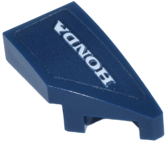 Wedge 2 x 1 x 2/3 Right with White 'HONDA' Logo Pattern (Sticker) - Set 77243