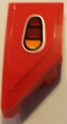 Wedge 2 x 1 x 2/3 Left with Taillight Pattern (Sticker) - Set 75894