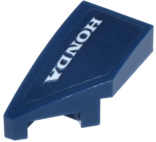 Wedge 2 x 1 x 2/3 Left with White 'HONDA' Logo Pattern (Sticker) - Set 77243