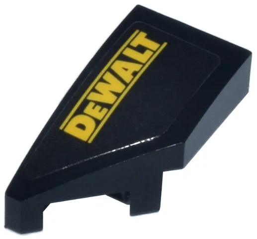 Wedge 2 x 1 x 2/3 Left with Yellow 'DEWALT' Logo Pattern (Sticker) - Set 77251