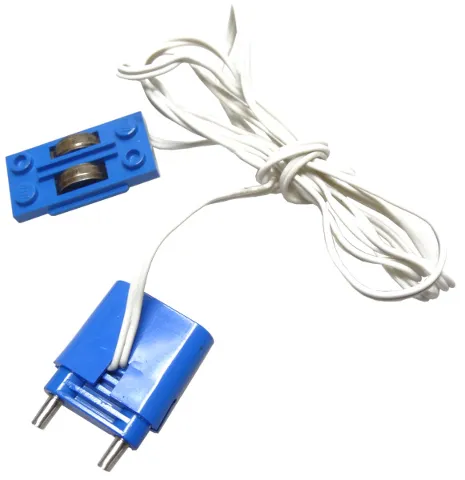 Electric, Train Track Contact Base with Wire (97 cm) and Connector with Cap