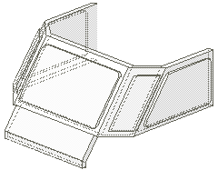 Glass for Train Front Sloping Top
