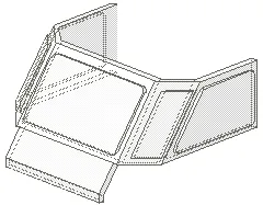 Glass for Train Front Sloping Top