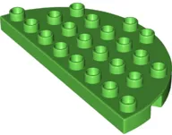 Duplo, Plate Round Corner 4 x 8 Double