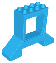 Duplo Door / Window Frame 2 x 8 x 5 with Wide Sloped Base