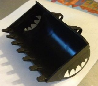 Technic Digger Bucket 8 x 10 with Teeth Pattern on Insides and Outsides (4 Stickers) - Set 2161