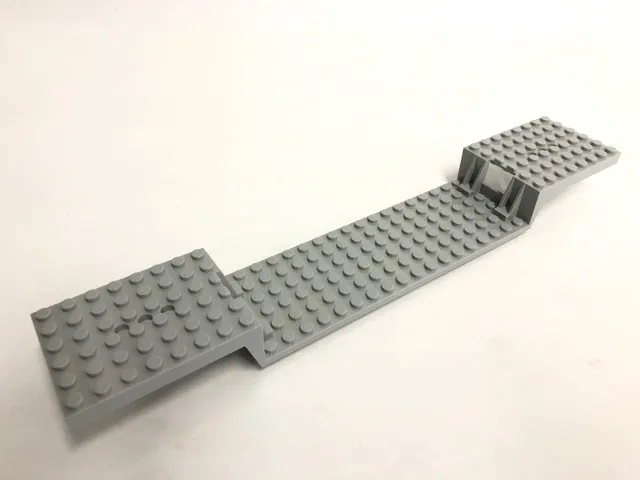 Train Base 6 x 34 Split-Level with Bottom Tubes and 3 Holes at Each End