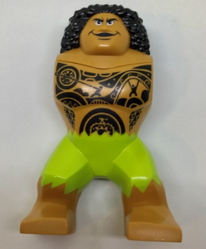 Body Giant, Maui with Lime Shorts and Black Hawaiian Tattoos, Lassoing the Sun and Pulling Up the Sky Pattern