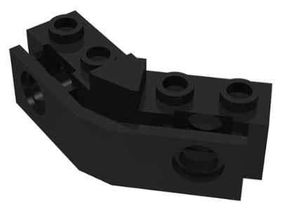 Technic, Brick 1 x 2 - 1 x 2 Angled with Bumper Holder
