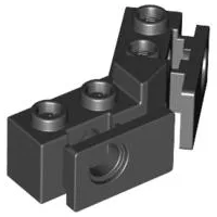 Technic, Brick Modified 1 x 2 - 1 x 2 Angled with Bumper Holder, Open Front