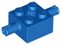 Brick, Modified 2 x 2 with Pins and Axle Hole