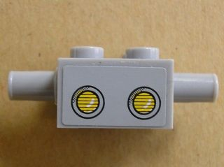 Brick, Modified 2 x 2 with Pins and Axle Hole and Headlights Pattern (Sticker) - Set 3831