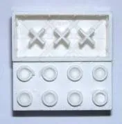 Minitalia Brick 2 x 4 with Bottom X Supports