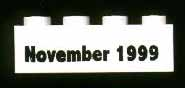Brick 2 x 4 with November 1999 Pattern