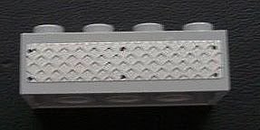 Brick 2 x 4 with Tread Plate Pattern (Sticker) - Set 3180