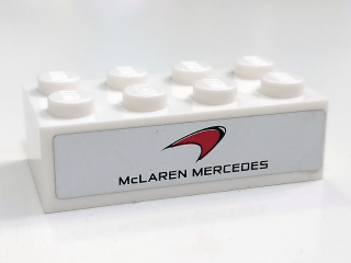 Brick 2 x 4 with 'McLAREN MERCEDES' Pattern (Sticker) - Set 75911