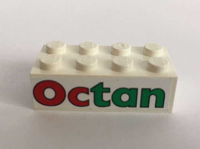Brick 2 x 4 with Octan Pattern (Sticker) - Set 6617