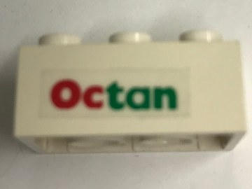 Brick 2 x 3 with Octan Pattern Left (Sticker) - Sets 6397 / 6472