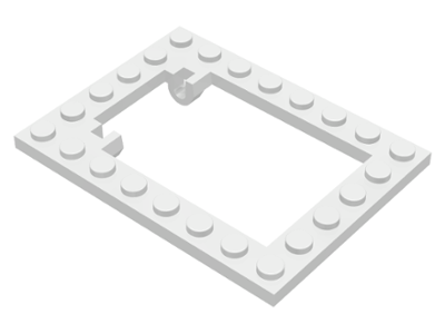 Plate, Modified 6 x 8 Trap Door Frame Horizontal
