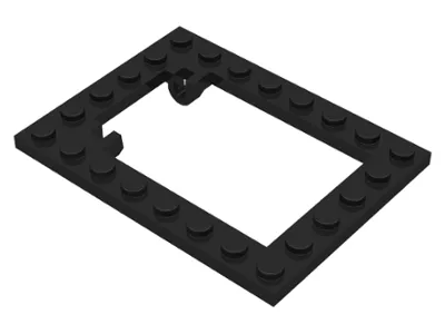 Plate, Modified 6 x 8 Trap Door Frame Horizontal