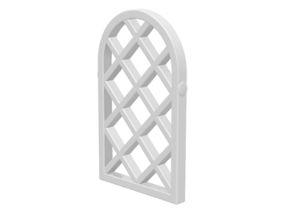 Pane for Window 1 x 2 x 2 2/3 Lattice Diamond with Rounded Top