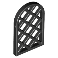 Pane for Window 1 x 2 x 2 2/3 Lattice Diamond with Rounded Top