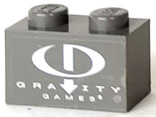 Brick 1 x 2 with Gravity Games Logo Pattern (Sticker) - Set 3535