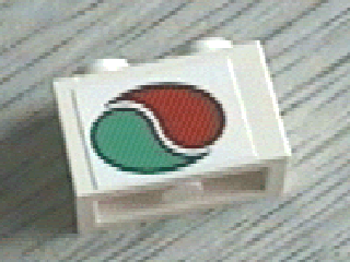 Brick 1 x 2 with Octan Logo Pattern (Sticker) - Set 6335