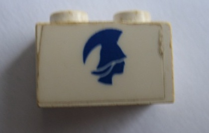 Brick 1 x 2 with Blue Britannia Logo Pattern Model Right Side (Sticker) - Set 1599