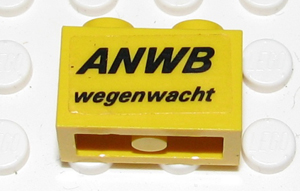 Brick 1 x 2 with 'ANWB wegenwacht' Pattern (Sticker) - Set 2140