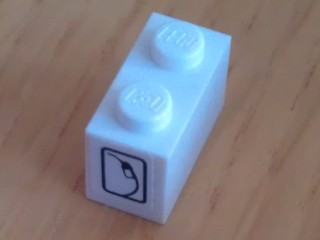 Brick 1 x 2 with Gas / Fuel Pump Pattern on End (Sticker) - Set 8135