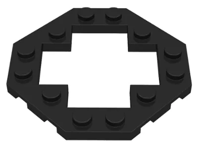 Plate, Modified 6 x 6 Octagonal with 4 x 4 Open Center