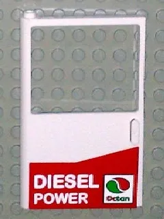 Door 1 x 6 x 8 Left with Octan Logo and 'DIESEL POWER' Pattern (Sticker) - Set 5563