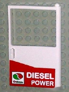 Door 1 x 6 x 8 Right with Octan Logo and 'DIESEL POWER' Pattern (Sticker) - Set 5563