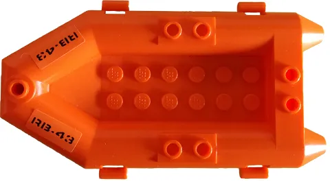 Boat, Rubber Raft, Small with 'RB-43' Pattern on Both Sides (Stickers) - Set 4210