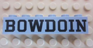 Brick 1 x 6 with Black 'BOWDOIN' Pattern