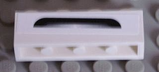 Brick 1 x 4 with Black and Silver Bumper Pattern (Sticker) - Set 8158