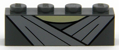 Brick 1 x 4 with Light Bluish Gray Robe Lapels and Tan Neck Pattern