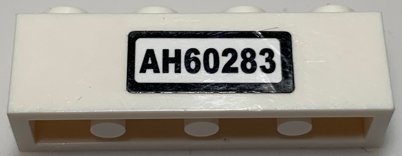 Brick 1 x 4 with 'AH60283' Pattern (Sticker) - Set 60283
