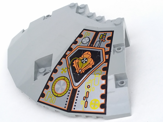 Panel 14 x 14 x 2 2/3 Quarter Saucer Top with UFO Pattern Right