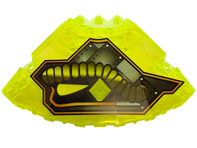 Panel 10 x 10 x 2 1/3 Quarter Saucer Top with Stingray Pattern Model Left Side