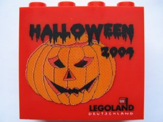 Brick 2 x 4 x 3 with Legoland Deutschland Halloween 2004 and Pumpkin Pattern