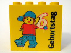 Brick 2 x 4 x 3 with Legoland Deutschland 6 Year Birthday (6. Geburtstag) Pattern