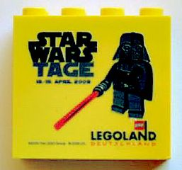 Brick 2 x 4 x 3 with Legoland Deutschland Star Wars Tage 2009 Pattern