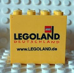 Brick 2 x 4 x 3 with Legoland Deutschland www.LEGOLAND.de Pattern