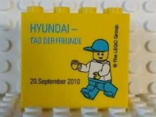 Brick 2 x 4 x 3 with HYUNDAI - TAG DER FREUNDE 20. September 2010 Pattern