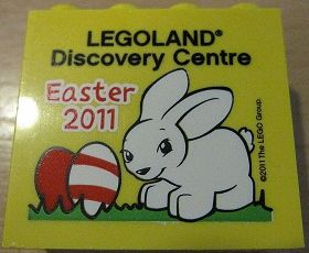 Brick 2 x 4 x 3 with Legoland Discovery Centre Easter 2011 Pattern