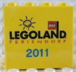 Brick 2 x 4 x 3 with Legoland Feriendorf 2011 Pattern